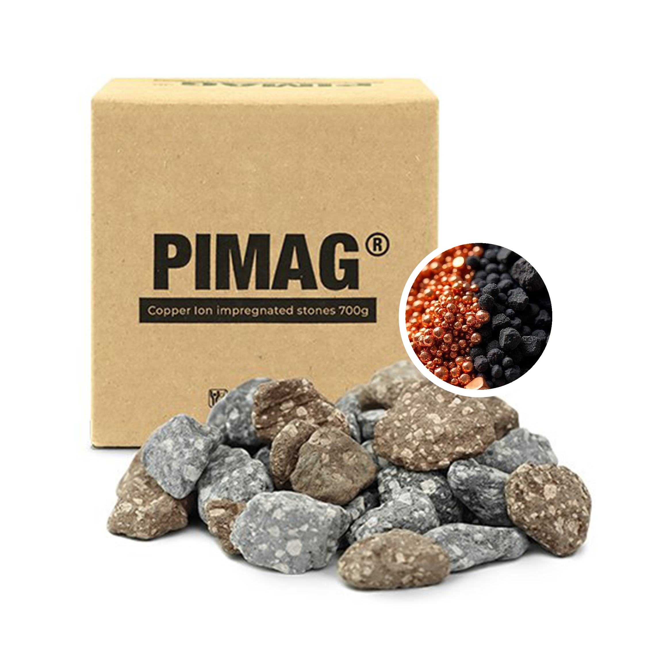 PiMag Waterfall® Mineral and Copper Ion Stones